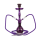 Al Malik - Shisha Inzegan Purple - 450mm - violett