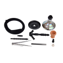 AlMalik Shisha 510mm - Tabounte Perlmutt Silber (1 Stk)