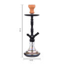 AlMalik Shisha 510mm - Tabounte Perlmutt Silber (1 Stk)