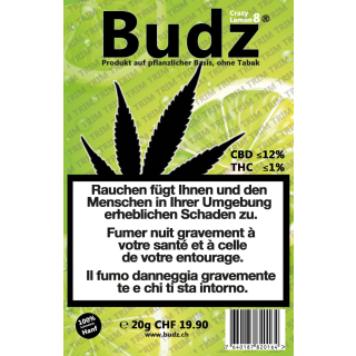 Budz - Crazy Lemon 8 - Greenhouse Hybrid Trim (CHF 19.90/20g)
