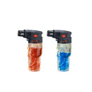 Champ Feuerzeug Jetflame Blue - Skull mit farbigem Gas...