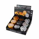 ChampHigh Grinder Alu 63mm - 4Parts Dollar/Skull/Hemp...