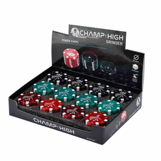 Champ High - Grinder Poker Chips - 42mm - 3 Layers (12 Stk.)