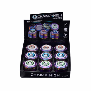 Champ High - Grinder Red Eyes Rainbow - 50mm - 4 Layers (9 Stk.)