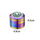 ChampHigh Grinder Alu 50mm - 4Parts Red Eyes Rainbow (1 x 9Stk)