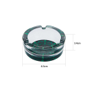 ChampHigh Aschenbecher Glas 8.5cm - Hemp Leaves (1 x 6Stk)