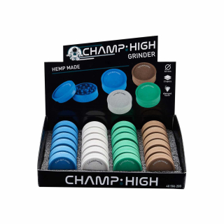 ChampHigh Grinder Hemp Plastic 42mm - 2Parts (1 x 24Stk)