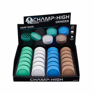 Champ High - Hemp Plastic Grinder - 55mm - 2 Layers (24 Stk.)