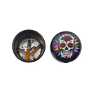 ChampHigh Autoaschenbecher Metall 7.7cm - Mexican Skull LED (1 x 6Stk)