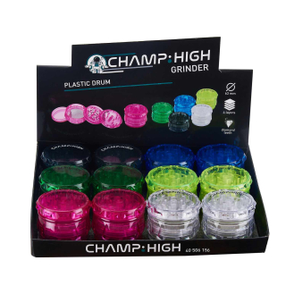 ChampHigh Grinder Plastic 63mm - 4Parts Drum Color (1 x 12Stk)