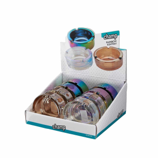 Champ High - Rainbow Glas Aschenbecher rund (8 Stk.)