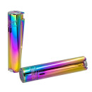 Clipper Feuerzeug Jetflame Blue Metal Icy - Rainbow (1 x...