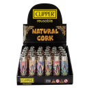 Clipper Feuerzeug Softflame Kork Cover - Hemp Leaves (1 x 30Stk)