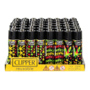Clipper Feuerzeug Softflame - Rasta Hanfblatt (1 x 48Stk)