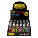 Clipper Feuerzeug Softflame Silikon Cover - Circle Leaves...