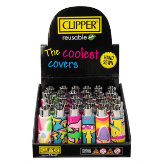 Clipper Feuerzeug Softflame Silikon Cover - Magic Mushrooms (1 x 30Stk)
