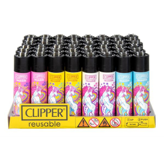 Clipper Feuerzeug Softflame - Unicorns (1 x 48Stk)