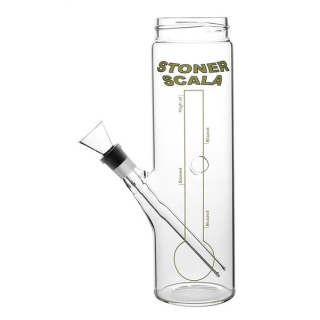 Glas Bottle Bong - Stoner Scala - 22cm