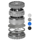 Grinder Alu Chain - 62mm - 6 Layers - Black