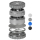 Grinder Alu 62mm - 6Parts Chain Black (1 Stk)