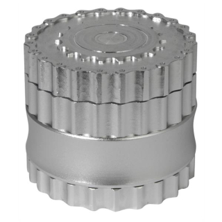 Grinder Alu 62mm - 6Parts Chain Silver (1 Stk)