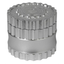 Grinder Alu 62mm - 6Parts Chain Silver (1 Stk)