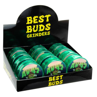 Grinder Plastic - AK47 Buds - 50mm - 3 Layers - Display (12 Stk.)