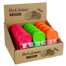 Grinder Plastic 50mm - 3Parts Soft Touch Neon (1 x 24Stk)