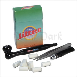 Jilter Pipe Alu 8.5cm +Jilter - One-Hit Black (1 + 42Stk)