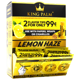 KingPalm FlavorTips 7mm - Lemon Haze (50 x 2Stk)