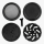 MedusaFilters Grinder Ceramic 64mm - 4Parts Black (1 Stk)