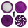 Medusa - Keramik Grinder 4-teilig 64mm Violet