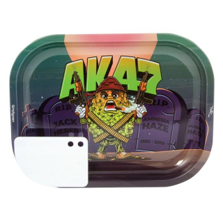 RollingTray Metal 18cm x 14cm - AK47 Buds (1 Stk)