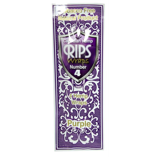 RIPS - Canadian Hemp Wraps - Number 4 - Purple - Box - 15 x 4 Stück