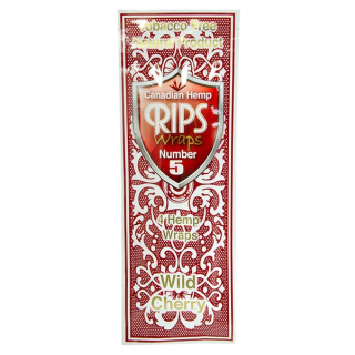 RIPS - Canadian Hemp Wraps - Number 5 - Wild Cherry - Box - 15 x 4 Stück