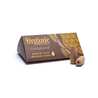 OrganicGoodness RückflussKegel - Sandelholz (6 x 12Stk)
