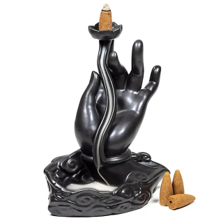 RückflussRäucherSchale - Lotus Hand (1 Stk)