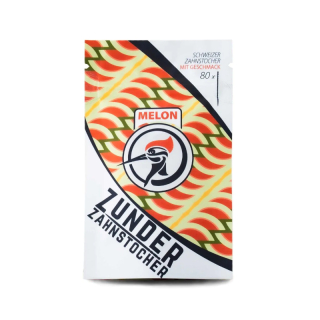 Zunder Zahnstocher - Melon Beutel (1 x 80Stk)