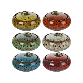 Aschenbecher Keramik 11cm - Oriental Assortiert (1 Stk)