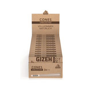GIZEH Cone - Unbleached (24 x 3Stk)