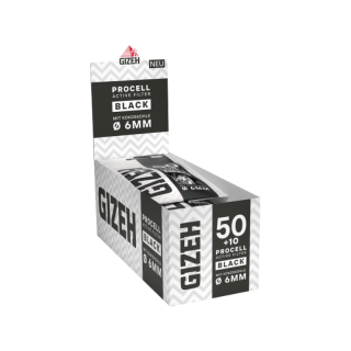 GIZEH ProCell Active Filter Black 6mm (10 x 50 Stk.)