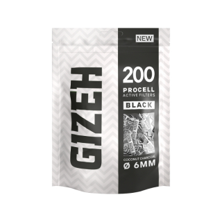 GIZEH ActiveFilter 6mm - ProCell Black (1 x 200Stk)