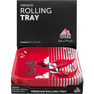 GIZEH RollingTray 27.5cm x 17.5cm - Good Vibes (1 x 6Stk)