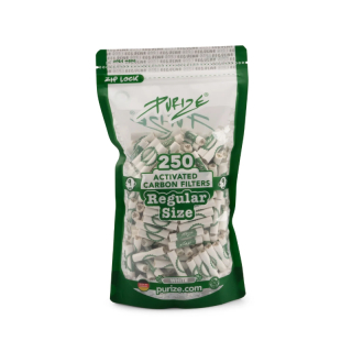 Purize Aktivkohlefilter 9mm - white (250 Stk.)