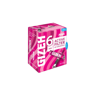 GIZEH ActiveFilter 6mm - Pink (1 x 34Stk)