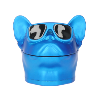 SuperHeroes Grinder Alu 50mm - 4Parts Dog with Glasses Blue (1 Stk)