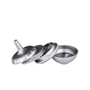 Gyro Grinder Kreisel 3-teilig Metall chrom Ø 63mm