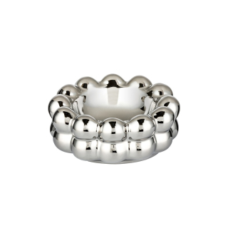 Angelo Aschenbecher Keramik 15cm - Silber (1 Stk)