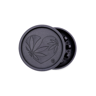FireFlow - Hemp Grinder 5.5cm 2P - 420 Heart (1 Stk.)