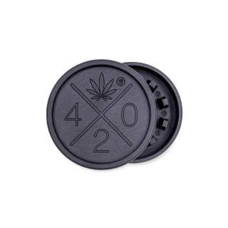 FireFlow Grinder Hemp 55mm - 2Parts 420 Logo (1 Stk)